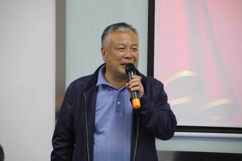 对外联络与合作处、员工联络总会办公室主任张新平致辞